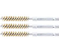 BGS 3078-9-M | Spazzola in ottone | 3 pezzi | 9 mm | Attacco esagonale esterno 6,3 mm (1/4") | Spazzole con fori | per BGS 3078