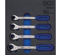 BGS Inserto per carrello da officina 1/6: chiave a cricchetto, 4pz. Quantità:1