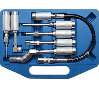 BGS 3142 Set Adattatore e Accessori per Ingrassatori, 7-tlg, 90, 360, Prolunga