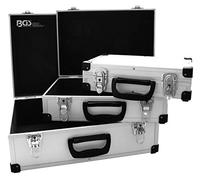 BGS 3307, Set di valigie in Alluminio, 3 Pezzi, Argento/Nero