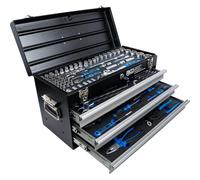 Maletín de herramientas metálico | 3 cajones | con 143 herramientas