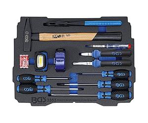 BGS 3353 | Modulo per BGS BOXSYS1 & 2: set pinze, martelli, cacciaviti | 12 pz.