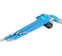 BGS 35105 | Serie di chiavi ad angolo | profilo a T (per Torx) / profilo a T (per Torx) con alesatura T10 - T50 | 9 pz.