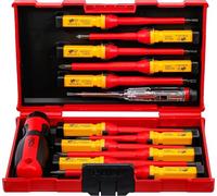 BGS Technic - Set Di Cacciaviti Vde Con Lame Di Ricambio Bgs Technic - 13 Pezzi - 35814 - SPEDIZIONE GRATUITA