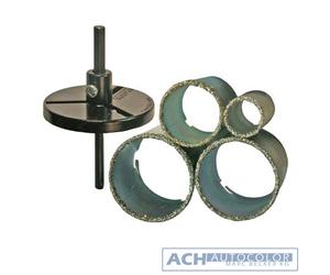 BGS 3910 - Set Di Punte Per Forare Piastrelle, 6 Pezzi 33, 53, 67, 73 Mm