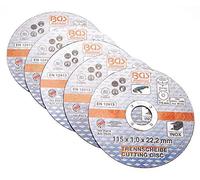 BGS 3935 | Dischi da taglio per acciaio inossidabile | 5 pezzi | Ø 115 x 1,0 x 22,2 mm | extra sottili | Dischi flessibili