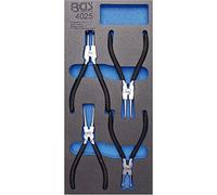 Bandeja para carro 1/3: Juego de alicates de puntas (circlip) | 4 piezas