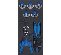 BGS 4029 | Modulo per carrelli portautensili 1/3: pinze x crimpare + spelafili | 7 pz.