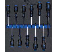 BGS 4079 | Modulo per carrelli portautensili 2/3: cacciavite profilo a T (per Torx) | T6 - T40 | 11 pz.