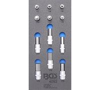 Bandeja para carro 1/3: Juego de puntas de vaso | hexágono interior | 12,5 mm (1/2") | 12 piezas