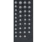 BGS 4120 | Modulo per carrelli portautensili 1/3: serie di bussole | diversi profili | 36 pz.