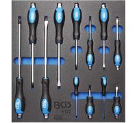 BGS 4122 | Modulo per carrelli portautensili 2/3: serie di cacciaviti | 12 pz.