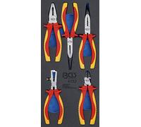 BGS 4132 | Modulo per carrelli portautensili 1/3: serie di pinze VDE | 5 pz.