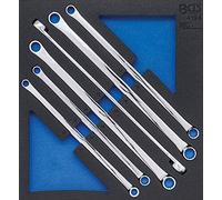 BGS 4194 | Modulo per carrelli portautensili 2/3: serie di chiavi a doppio anello | extra lunghe | 10 x 11 - 22 x 24 mm | 6 pz.