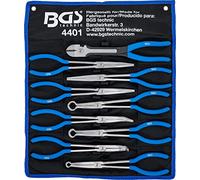 BGS 4401 | Serie di pinze a becco lungo e per connettori piatti candele | extra lunghe | 9 pz.