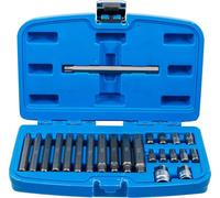 BGS 5013 | Serie di inserti | attacco esagono esterno 10 mm (3/8") | profilo a cuneo (per RIBE) | 22 pz.