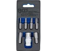 BGS 5017 | Serie di inserti per cacciavite | attacco esagono esterno 10 mm (3/8") | esagono interno | 7 pz.