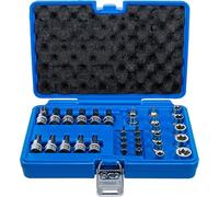 Juego de puntas y llaves de vaso | 10 mm (3/8") | perfil en T (para Torx) | 34 piezas
