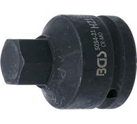 BGS Chiave a bussola 5054-21, attacco 20 mm (3/4"), esagono interno 21 mm, lunghezza 55 mm, 1 pezzo