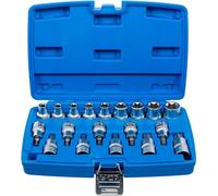BGS Set di bit a inserto e chiavi a bussola, azionamento quadro interno 12,5mm, profilo E/ T (per Torx), 19pz. Quantità:1