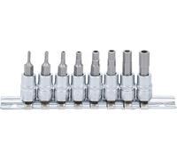 BGS 5156 | Set di inserti | 6,3 mm (1/4") | esagono incassato con foro 2 - 7 mm | 8 pezzi.