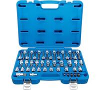 BGS technic Set bussole 5188 – azionamento quadro interno 12,5 mm (1/2"), 8 mm (5/16") – 49 pezzi