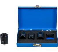 Juego de llaves de vaso de perfil en espiral/extractores de tornillos | entrada 12,5 mm (1/2") | 17-26 mm | 4 piezas