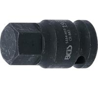 BGS 5334-H19 | Inserto per punte di forza, 12,5 mm (1/2"), esagono incassato 19 mm