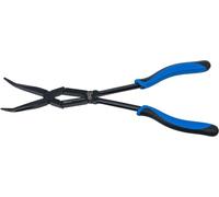 Alicates de doble articulación | punta curva | 350 mm