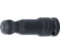 BGS 5488-19 - Inserto per inserti forti, lunghezza 75 mm, attacco interno quadrato 12,5 mm (1/2"), esagono incassato con testa sferica 19 mm