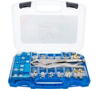 BGS 572 | Assortimento c/pinza autobloccante e occhielli | 275 pz.