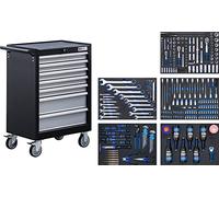 BGS 6077-Carrello da Officina, 7 cassetti, con 354 Utensili