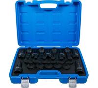 BGS 6185 | Set di inserti per punte di forza | azionamento quadrato interno 20 mm (3/4") | esagono incassato, profilo a T (per Torx) | 22 pezzi