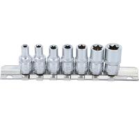 BGS Set di inserti per chiavi a bussola con profilo E, azionamento quadro interno 6,3mm (1/4"), apertura E4 - E11, 7pz. Quantità:1