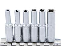 BGS 6403 | Serie di bussole profilo E, profonde | 6,3 mm (1/4") | E4 - E10 | 6 pz.