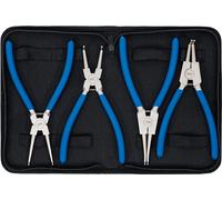 PINZE PER ANELLI ELASTICI SEEGER INTERNI ESTERNI SET 4pz 225mm Ø 2,4mm BGS650