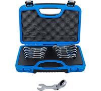 BGS 6543 | Serie di chiavi combinate a cricchetto | corta | regolabile | 8-19 mm | 12 pz.