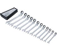 BGS 6546 | Serie di chiavi combinate a cricchetto | regolabile | 8-19 mm | 12 pz.