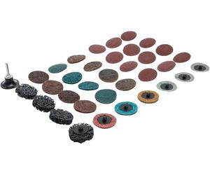 BGS 6649 | Set di dischi e tazze abrasivi | Ø 50 mm | 35 pz.