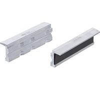 BGS 6796 | ganasce protettive per morsa | alluminio | larghezza 100 mm | 2 pezzi | con magnete | alluminio | ganasce