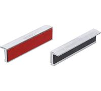 BGS 6799 | ganasce protettive per morsa | alluminio | larghezza 125 mm | 2 pezzi | con magnete | alluminio | ganasce