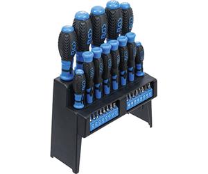 BGS 6825 | Serie di cacciaviti | con assortimento inserti| in un supporto in plastica | 29 pz.