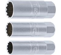 BGS 6858 Serie di bussole poligonali per candele 10 mm (3/8 ) 14 16 18 mm 3 pz