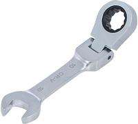 BGS 6910 | Chiave combinata a cricchetto | corta | 100 mm | inclinabile | SW 10 mm | Chiave a cricchetto dentata fine | acciaio CV