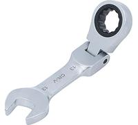 BGS 6913 | Chiave combinata a cricchetto | corta | 115 mm | inclinabile | SW 13 mm | Chiave a cricchetto dentata fine | acciaio CV