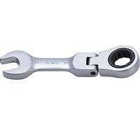 BGS 6914 | Chiave combinata a cricchetto | corta | 120 mm | inclinabile | SW 14 mm | Chiave a cricchetto dentata fine | acciaio CV