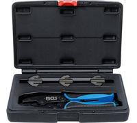 Juego de crimpadoras | con 3 pares de mordazas | para conexiones de enchufes solares MC3 / MC4 / Tyco