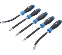 BGS 70019 | Set di cacciaviti flessibili con impugnatura girevole | profilo a E E4 - E8 | Lunghezza lama 150 mm| 5 pz.