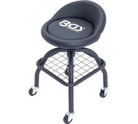 BGS 70145 | Sedia da officina | con 4 ruote | regolabile in altezza | 540-680 mm