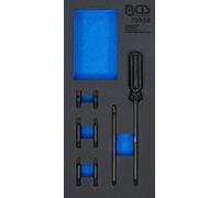 BGS 70958 | Inserto per Carrello da Officina 1/3: Set di Attrezzi di allineamento per guarnizioni a Testa cilindrica | per VAG